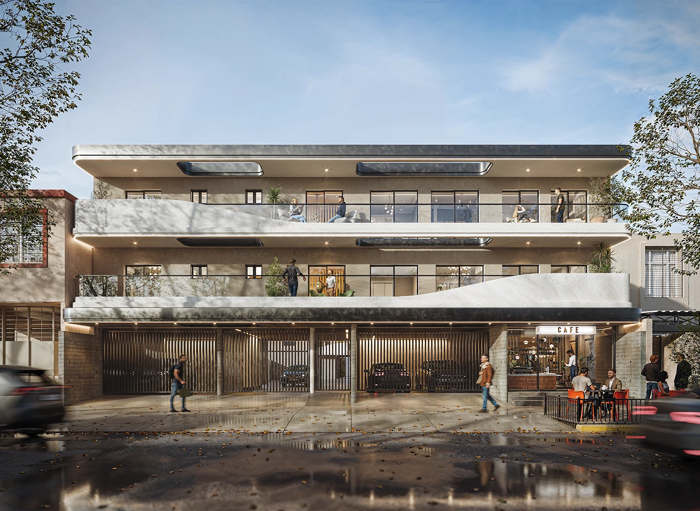 Render del edificio Alta Gracia en Guaymallén